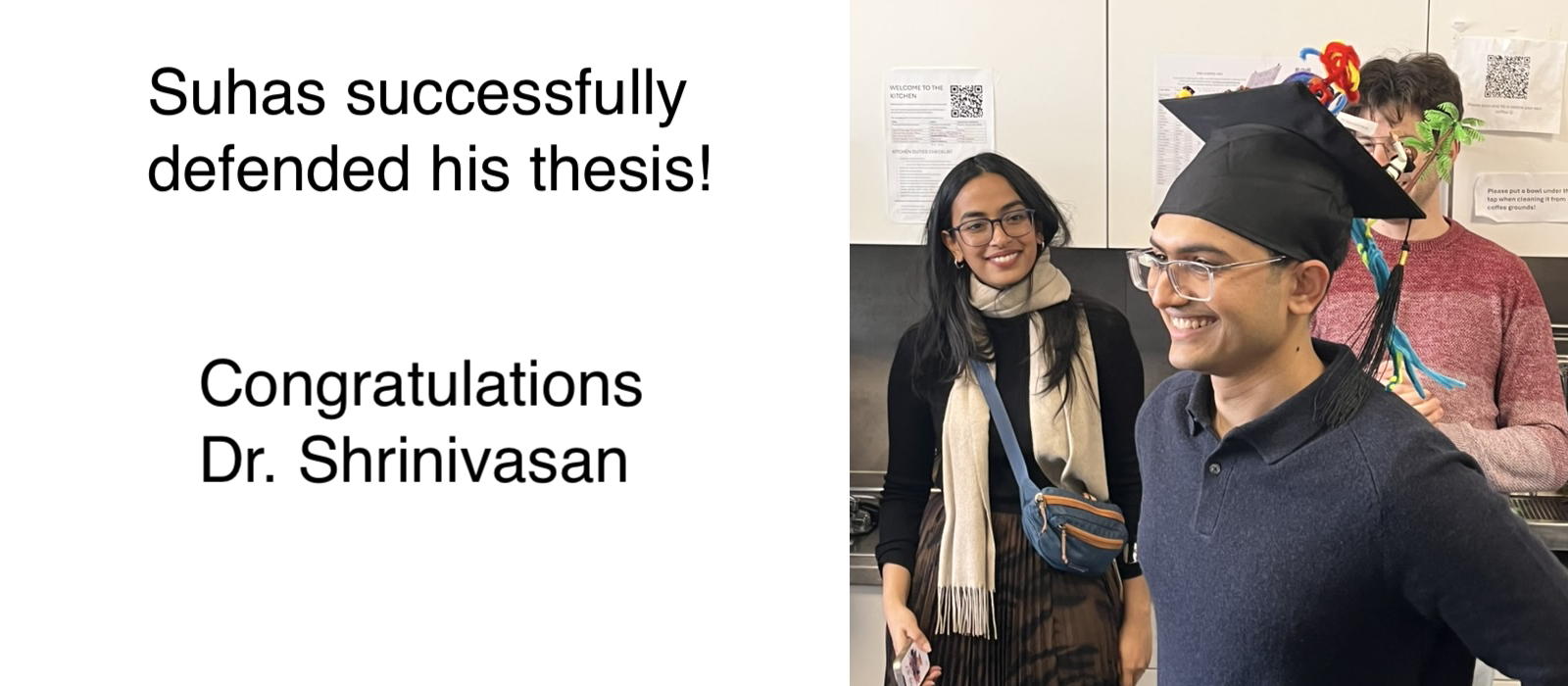 Suhas defended his thesis